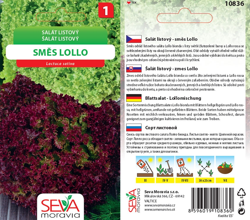 Levně 10836/3407 Salát Lollo směs 0,5g