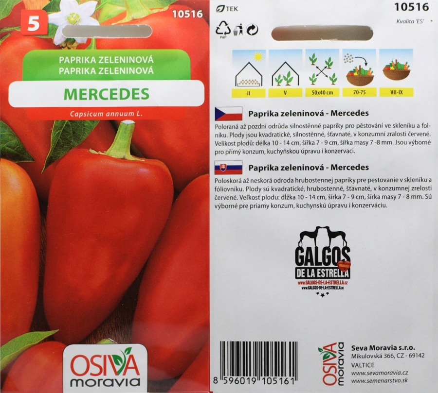 Levně 10516 Paprika Mercedes 0,5g / 2111