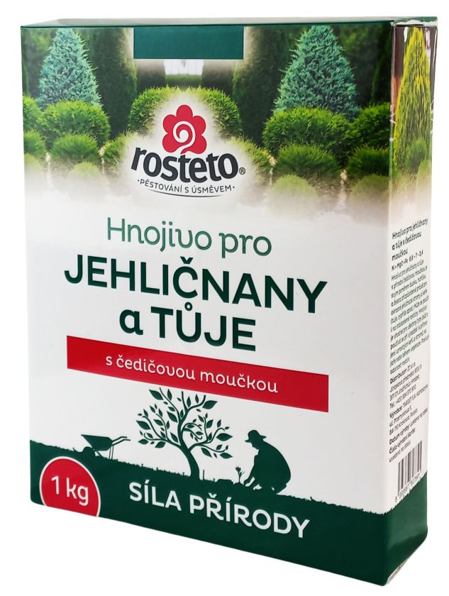 Levně Hnojivo Rosteto Jehličnany a tůje 1kg - s čedičovou moučkou