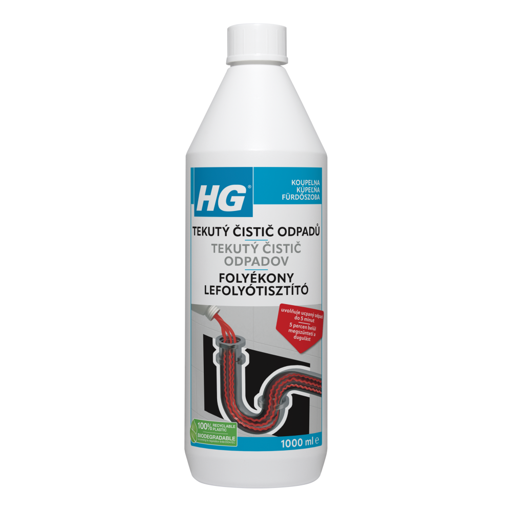 Levně HG 13910 Tekutý čistič odpadů 1000ml
