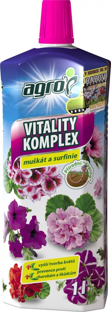 AGRO Vitality komplex muškát a surfinie 1l