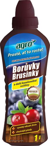 Levně Organo-minerální kapalné hnojivo na borůvky a brusinky 1 l