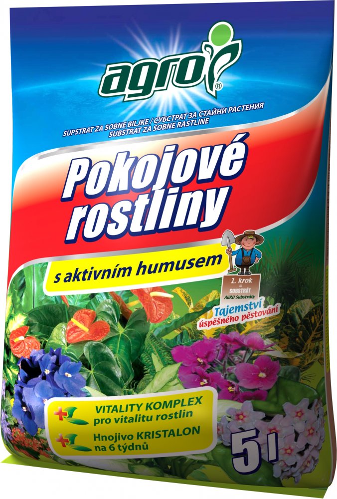 Levně AGRO Substrát pro pokojové rostliny 5l