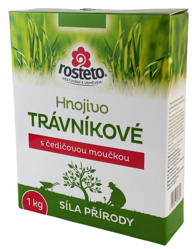 Levně Hnojivo Rosteto Trávník 1kg - s čedičovou moučkou