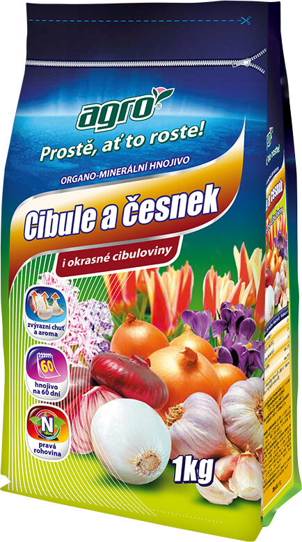 Levně Agro organominerální hnojivo Cibule a česnek 1kg